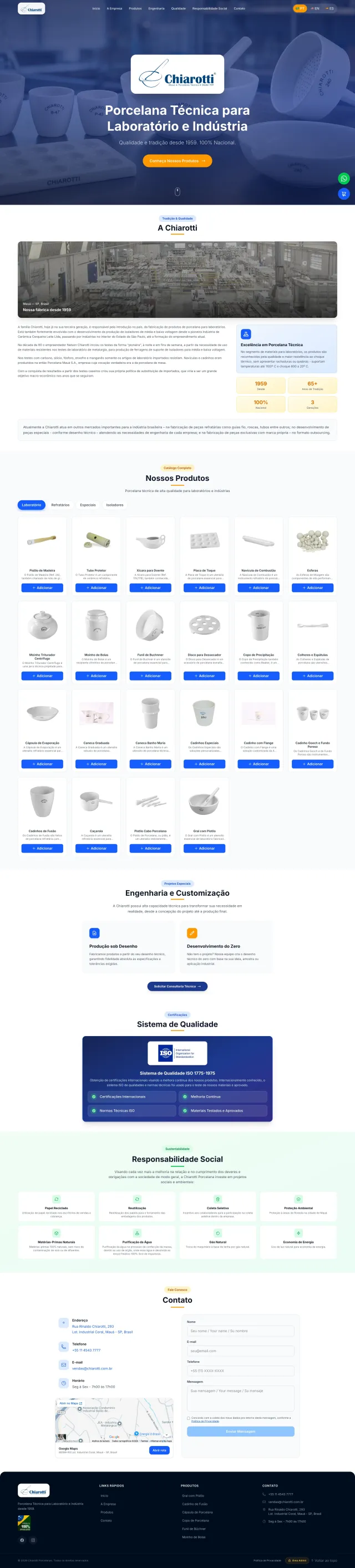 Chiarotti - site preview
